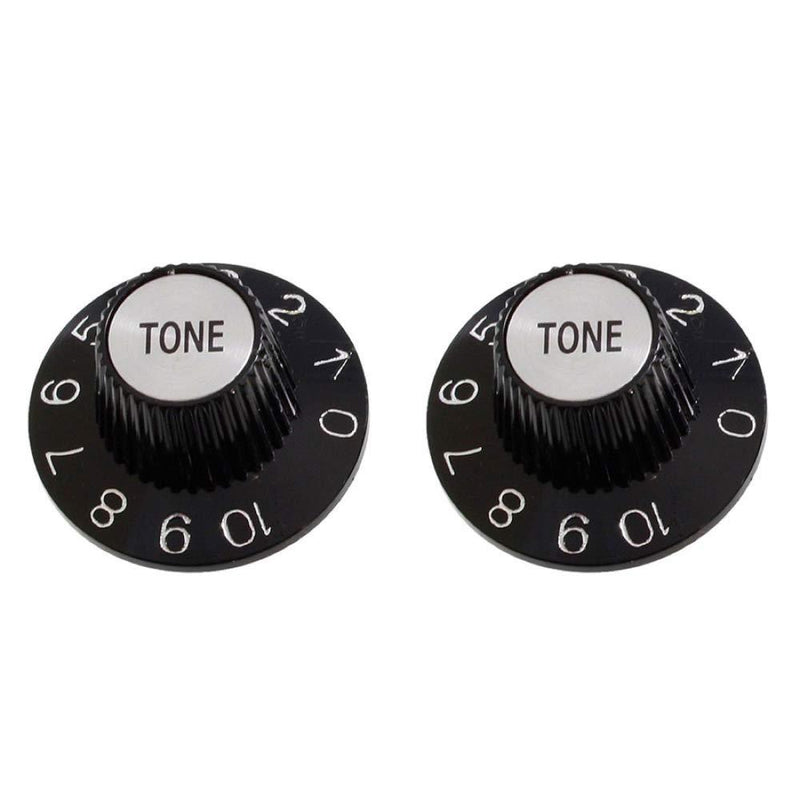 Allparts Witchhat Poti knobs, tone (2 pieces), black, PK-3242-023