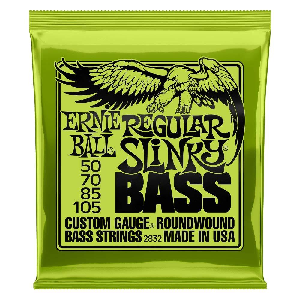 Ernie Ball P02832 Regular Slinky Nickel Wound Electric Bass Strings - 50-105 Gauge 4-String