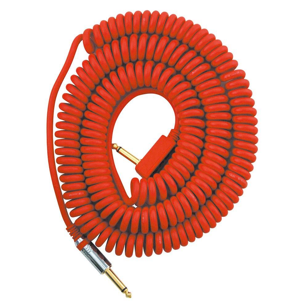 [AUSTRALIA] - VOX VCC090 Red Coiled 1/4" Cable with Mesh Bag, 29.5' 