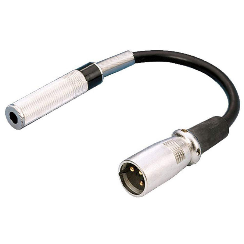 img Stage Line 0.15m XLR Plug to 6.3mm In-Line Jack Mono Adapter Cable