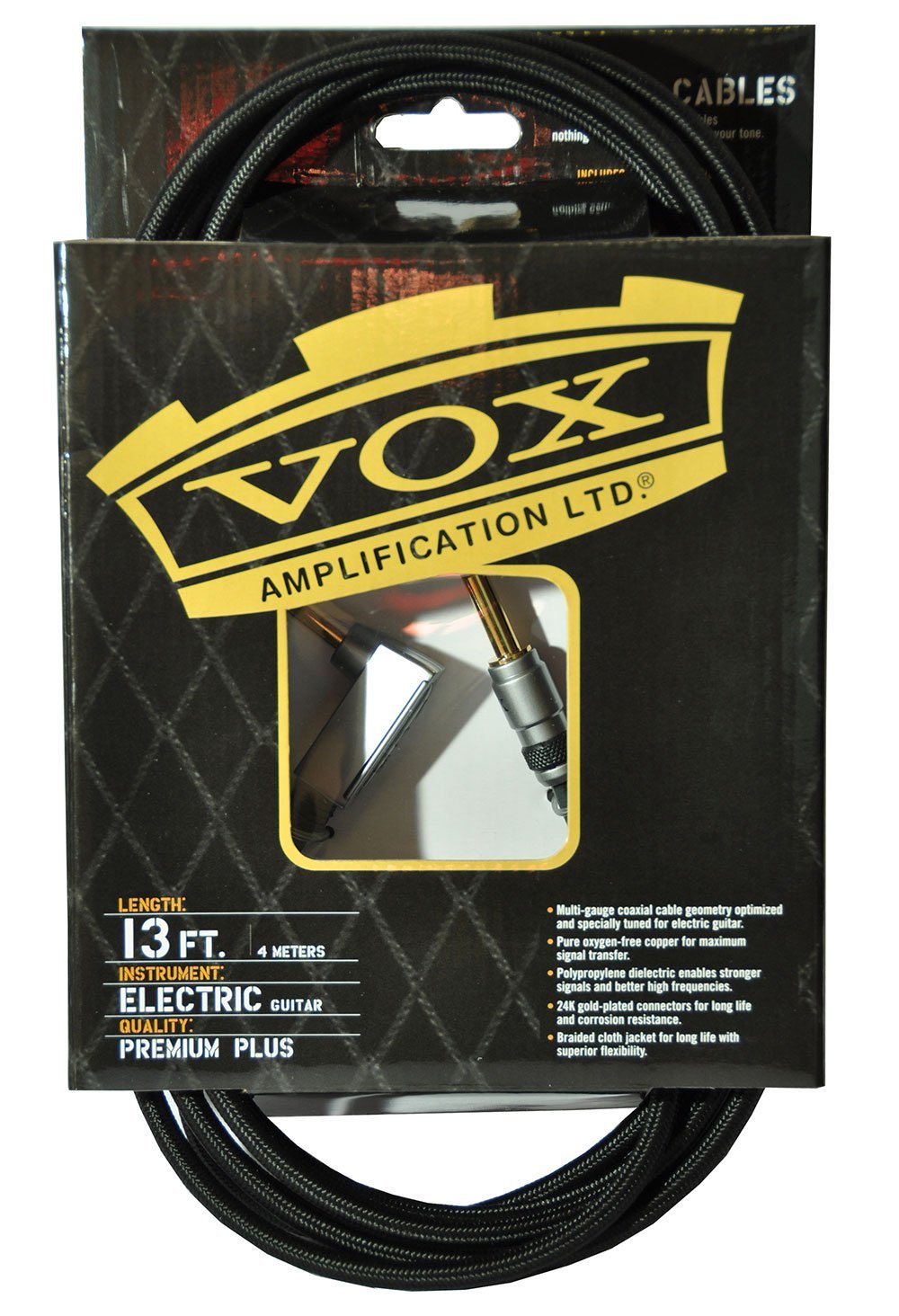 Vox VGC-13BK 13ft Class A Professional Guitar Cable