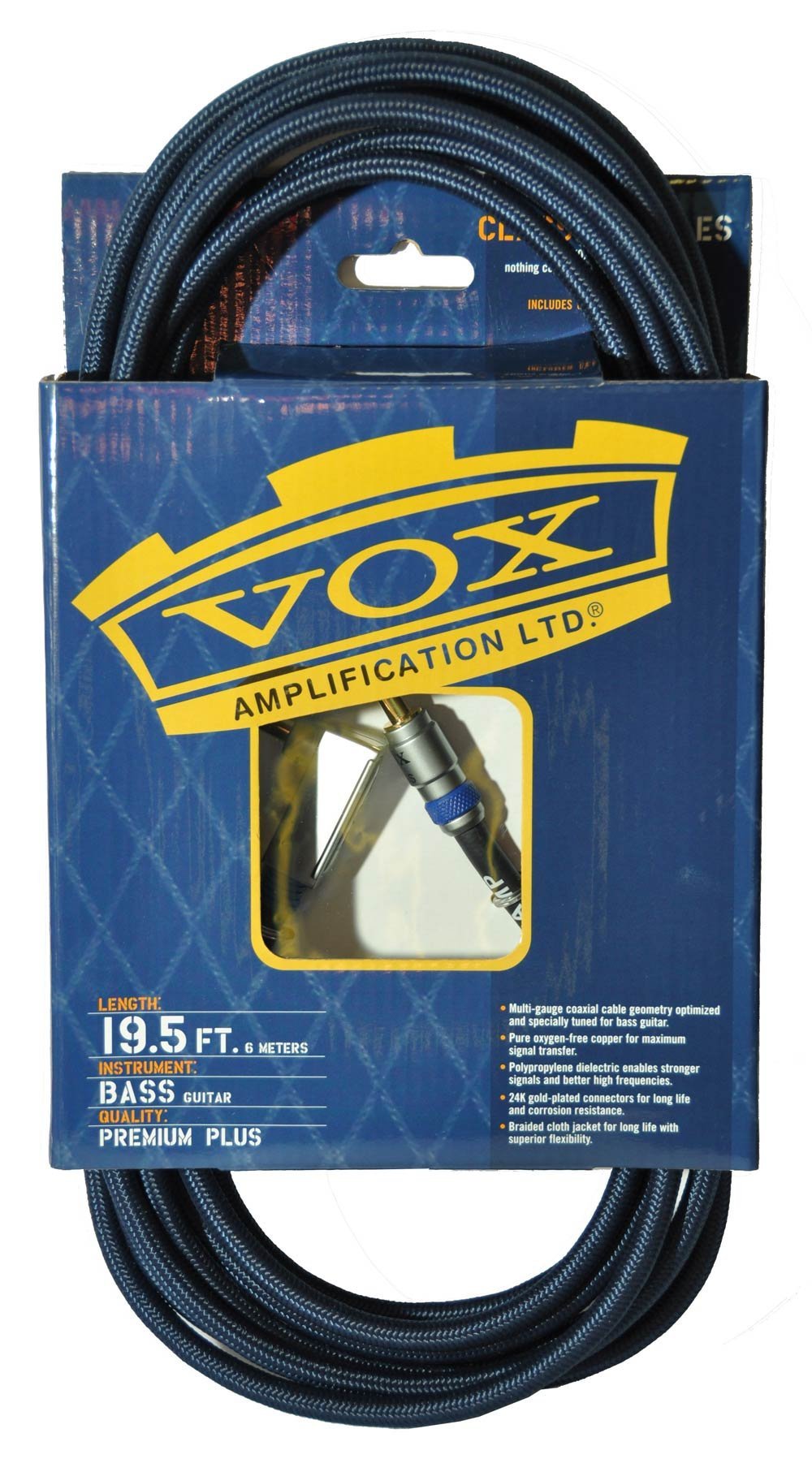 Vox VBC-19BL 19ft Class A Professional Bass Cable