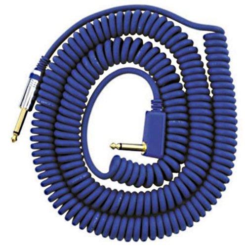 VOX VCC090 Blue Coiled 1/4" Cable with Mesh Bag, 29.5'