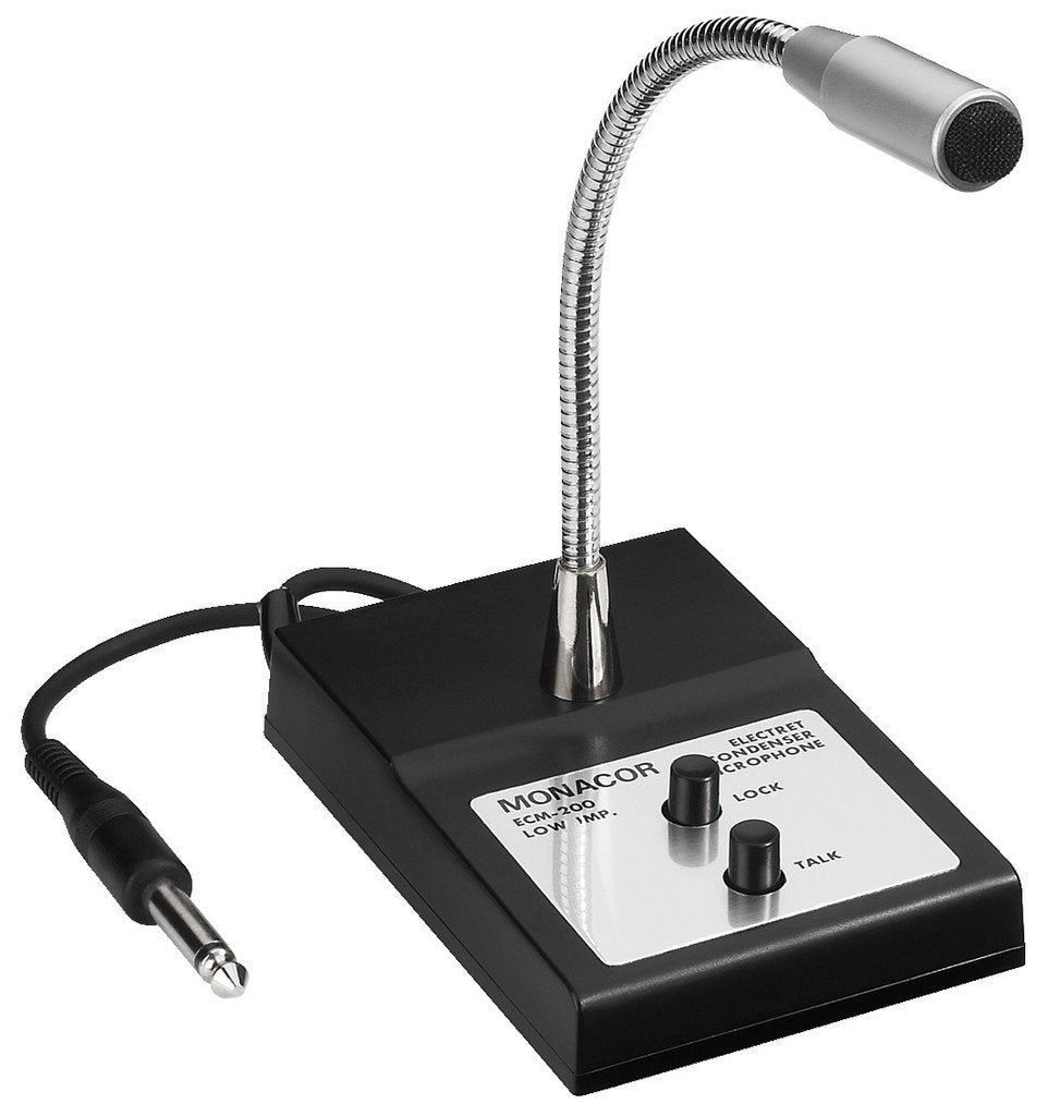 Monacor ECM-200 Electret Desk Microphone