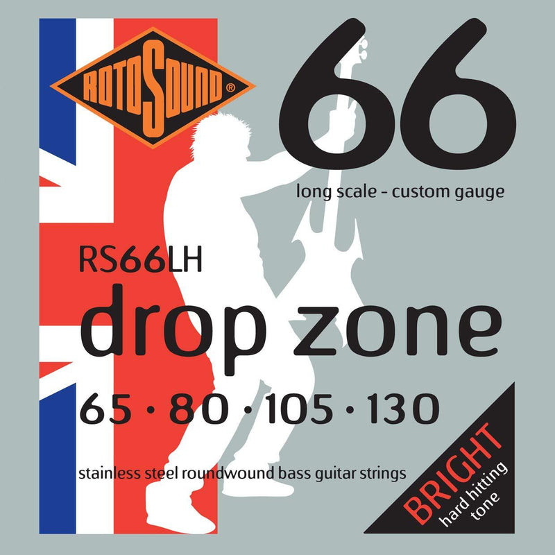 Rotosound Stainless Steel Custom Gauge Roundwound Bass Strings (65 80 105 130)