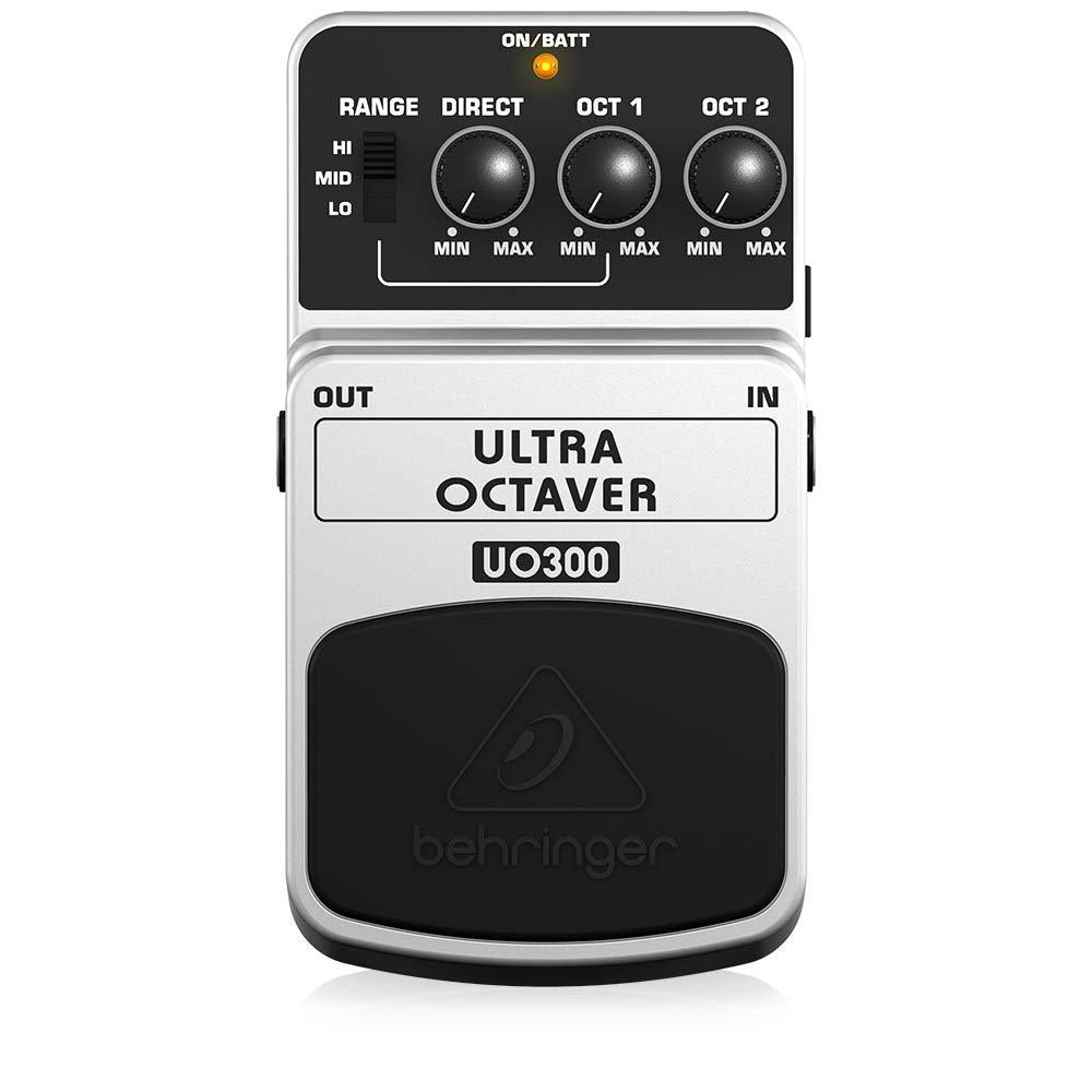 [AUSTRALIA] - Behringer Ultra Octaver UO300 3-Mode Octave Instrument Effects Pedal,Black and Silver 