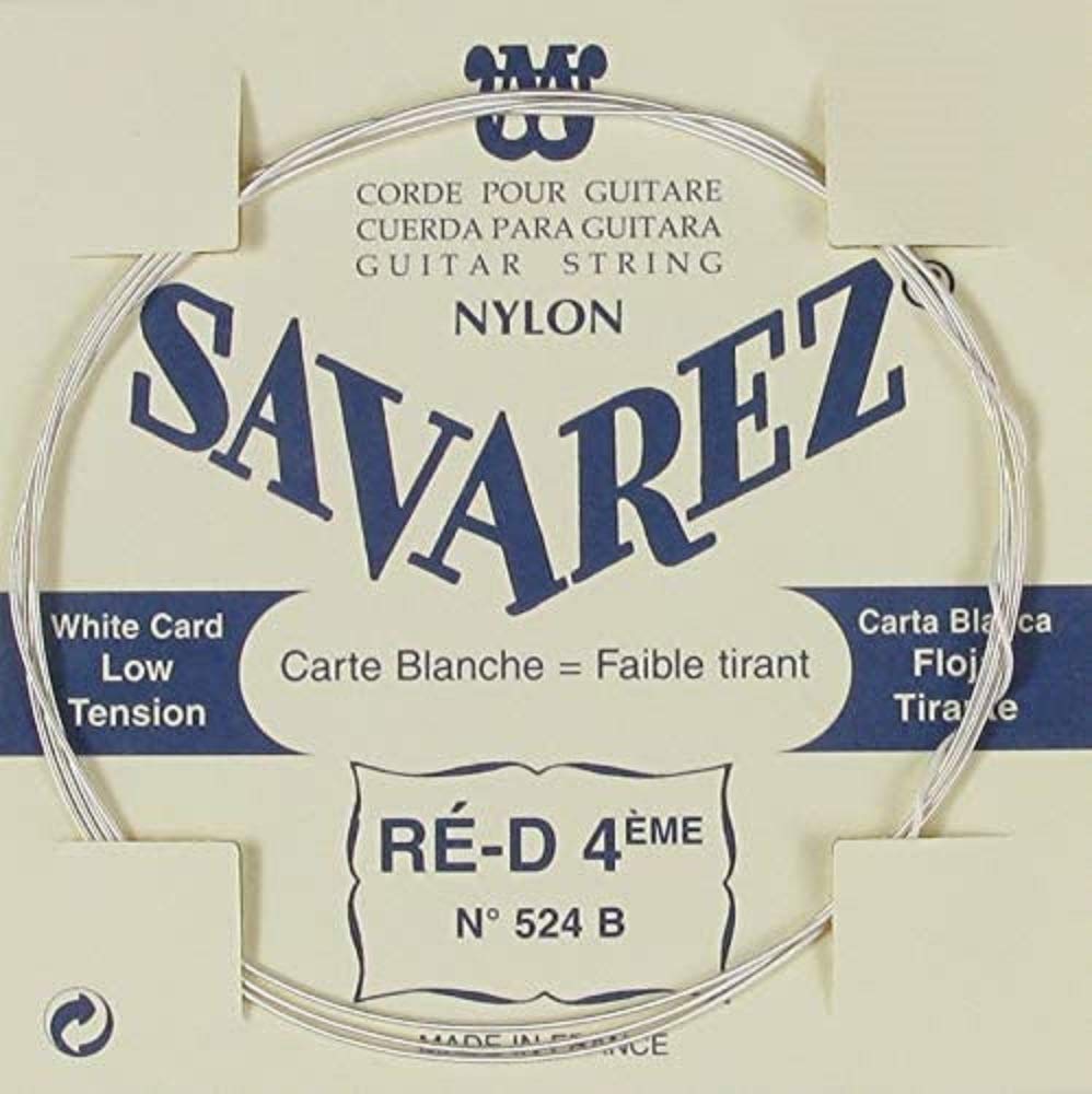 Savarez Single string for Classic Guitar Traditional Concert 524B single string D4w low, fits string set 520B