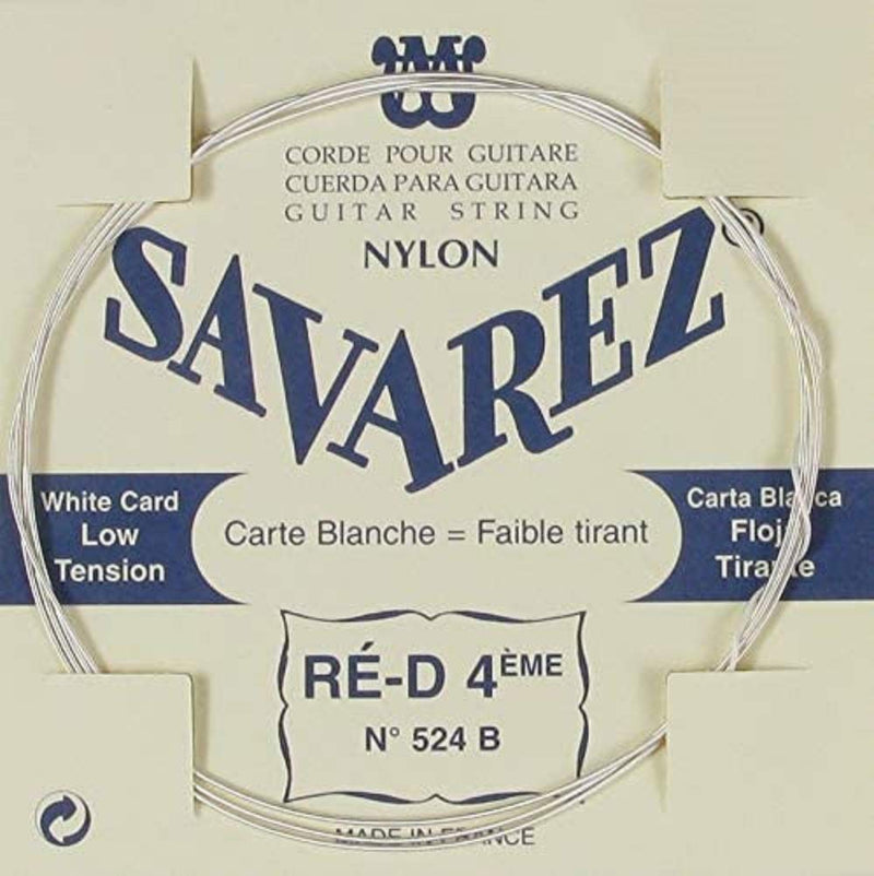 Savarez Single string for Classic Guitar Traditional Concert 524B single string D4w low, fits string set 520B