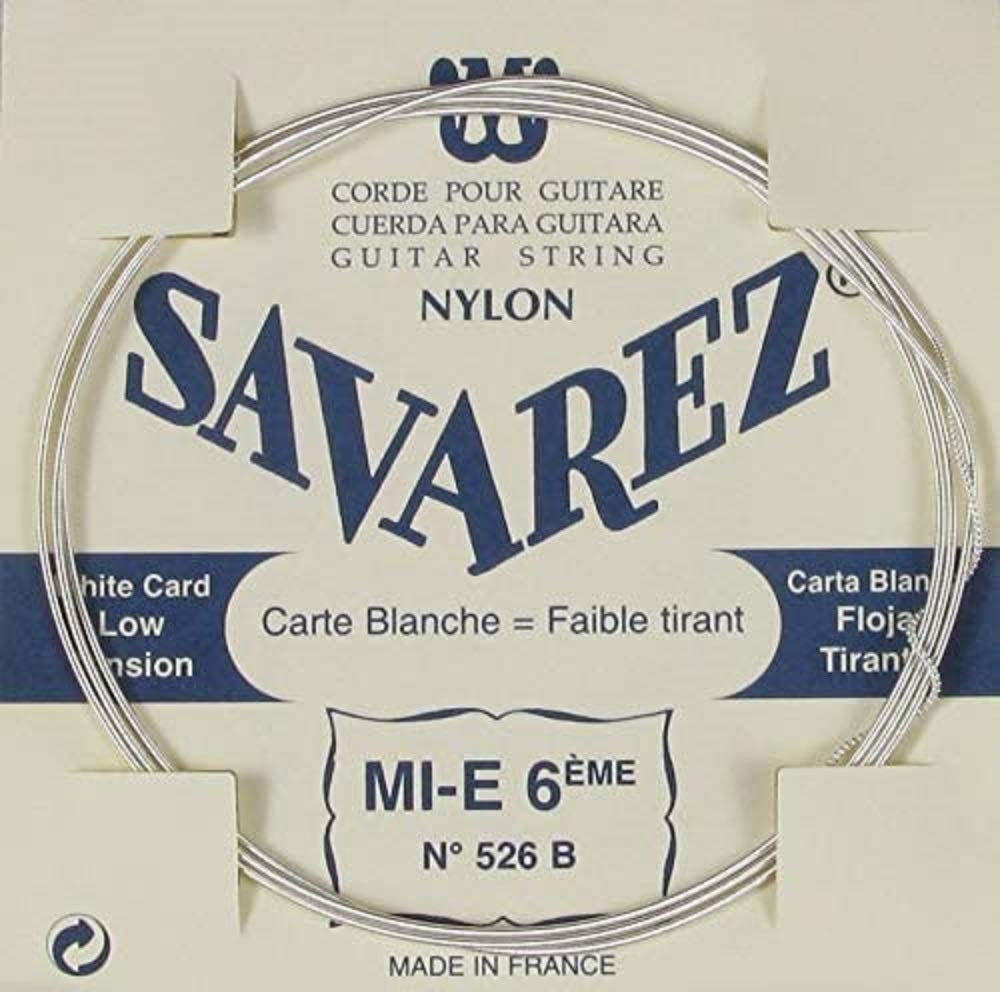 Savarez Single string for Classic Guitar Traditional Concert 526B single string E6w low, fits string set 520B