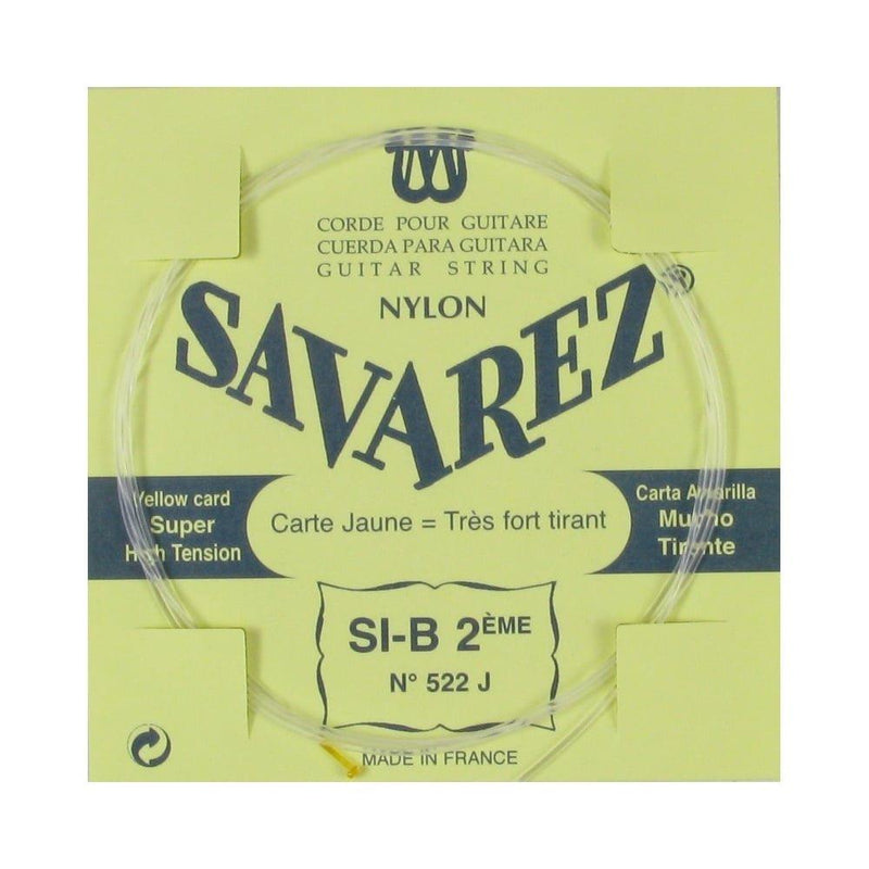 Savarez Single string for Classic Guitar Traditional Concert 522J single string H/B2 high, fits string set 520J H/B2 high 522J