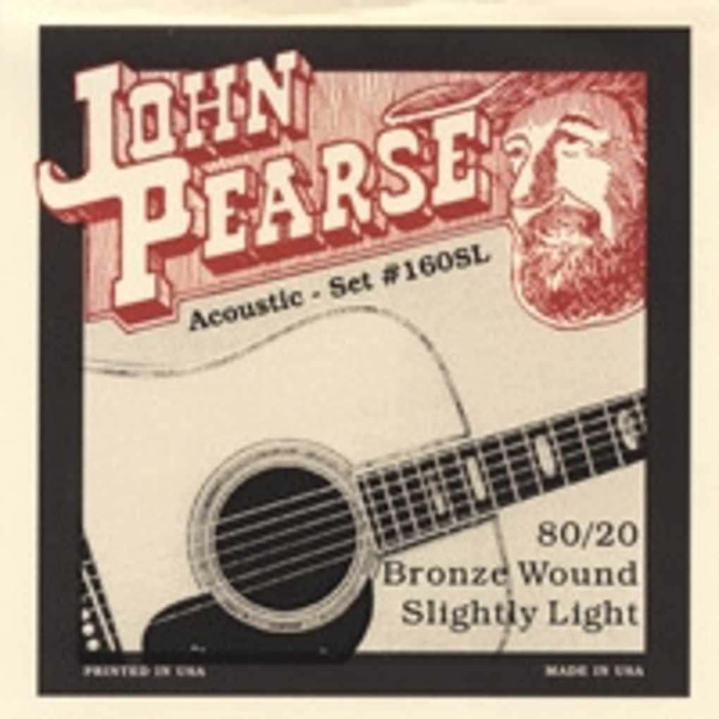 John Pearse 160SL Acoustic 80/20 Bronze Wound, Slightly Light