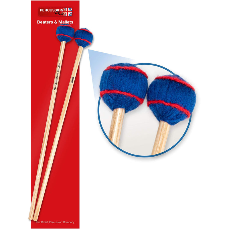 Percussion Plus PP075 Wound Woolen Headed Mallets for Vibraphone or Marimba - Hard