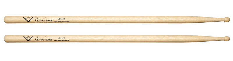 Vater Gospel Series 5A Hickory Wood Tip Drum Sticks, Pair