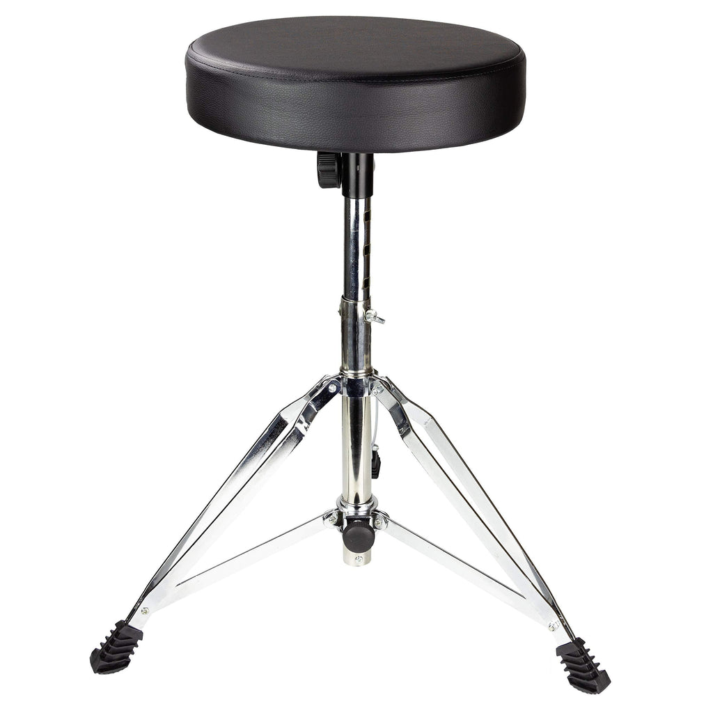 RockJam DP-001 Adjustable Drum Stool Drum Throne with Padded Seat Single