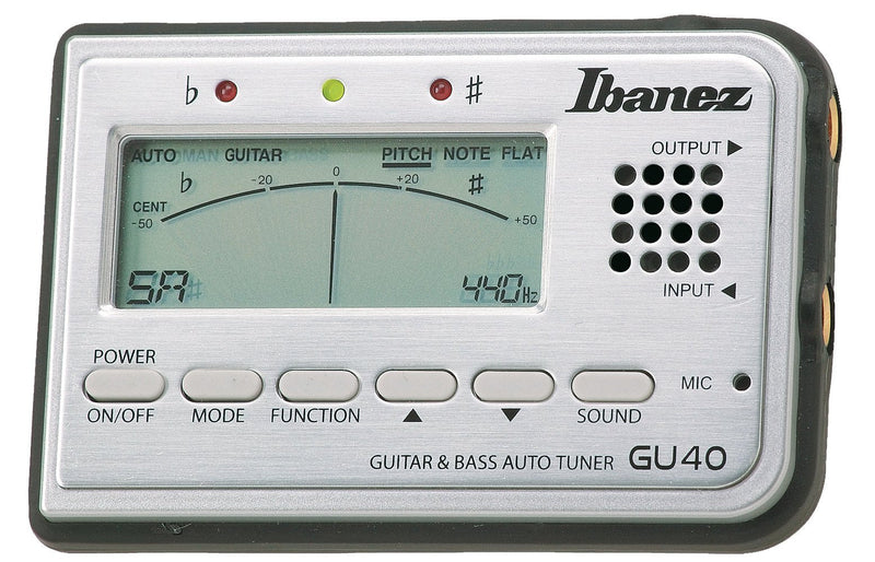 Ibanez Guitar/Bass Auto Tuner - Silver