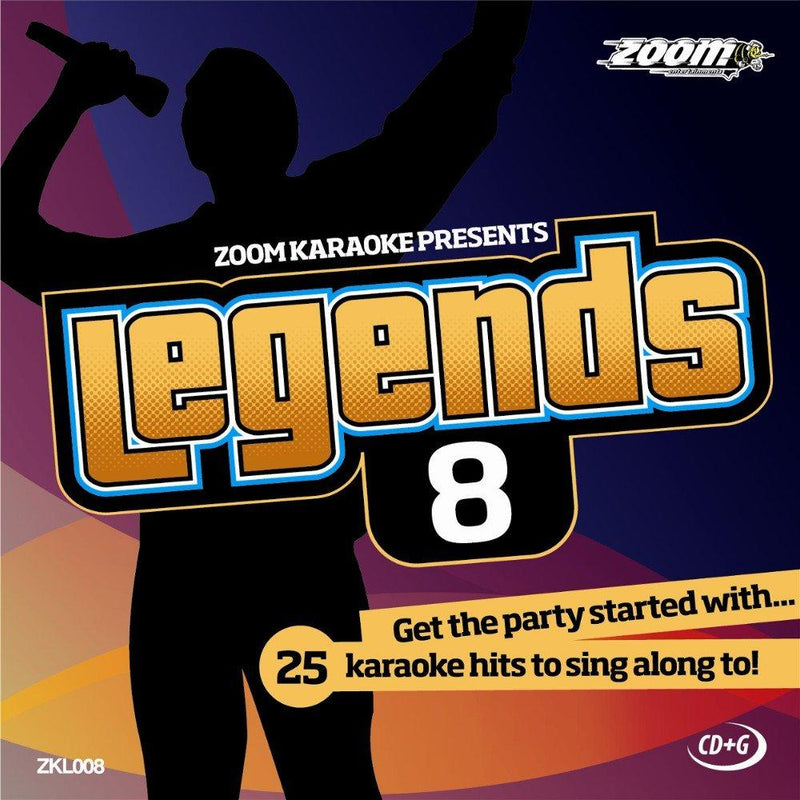 Zoom Karaoke CD+G - Legends Volume 8 - Beatles/Rolling Stones/Small Faces/Animals/Troggs [Card Wallet]