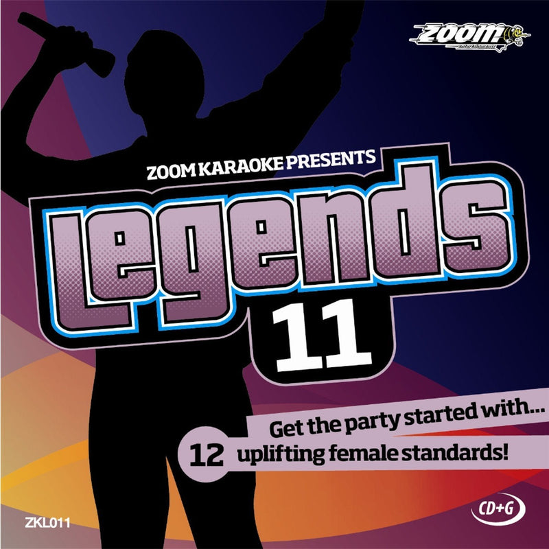 Zoom Karaoke CD+G - Legends Volume 11 - 12 Uplifting Female Standards [Card Wallet]