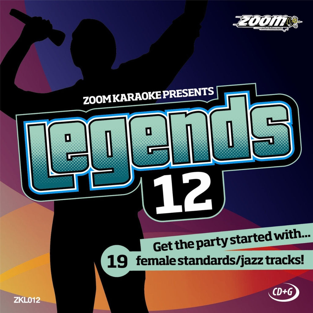 Zoom Karaoke CD+G - Legends Volume 12 - 19 Female Standards/Jazz Tracks [Card Wallet]