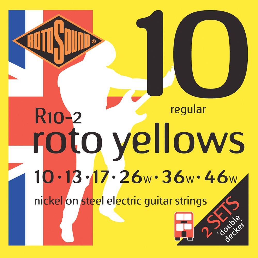 Rotosound Roto Yellows Double Deckers Electric Guitar Strings 2-Pack