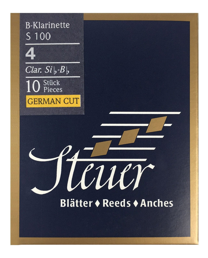 Steuer Reeds BB-Clarinet Blue Line S100, German Cut, 10 pcs, Size 4