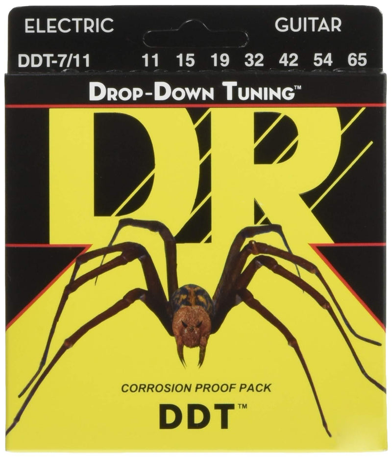 DR Strings DDT : Drop Down Tuning Electric 7 St Ex Heavy