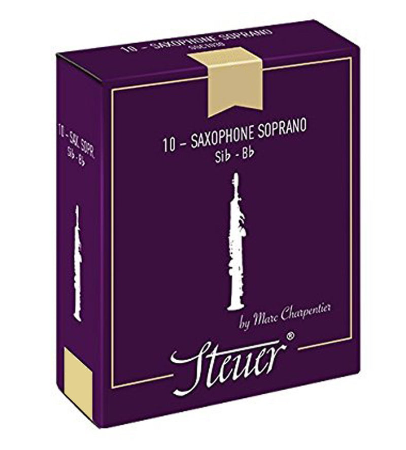 Steuer Reeds Soprano Saxophon Traditional Designed by Marc Charpentier, 10 pcs, Size 2 1/2