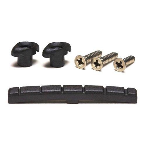 Graph Tech Tusq XL Slotted Nut And Retainer Pak Black