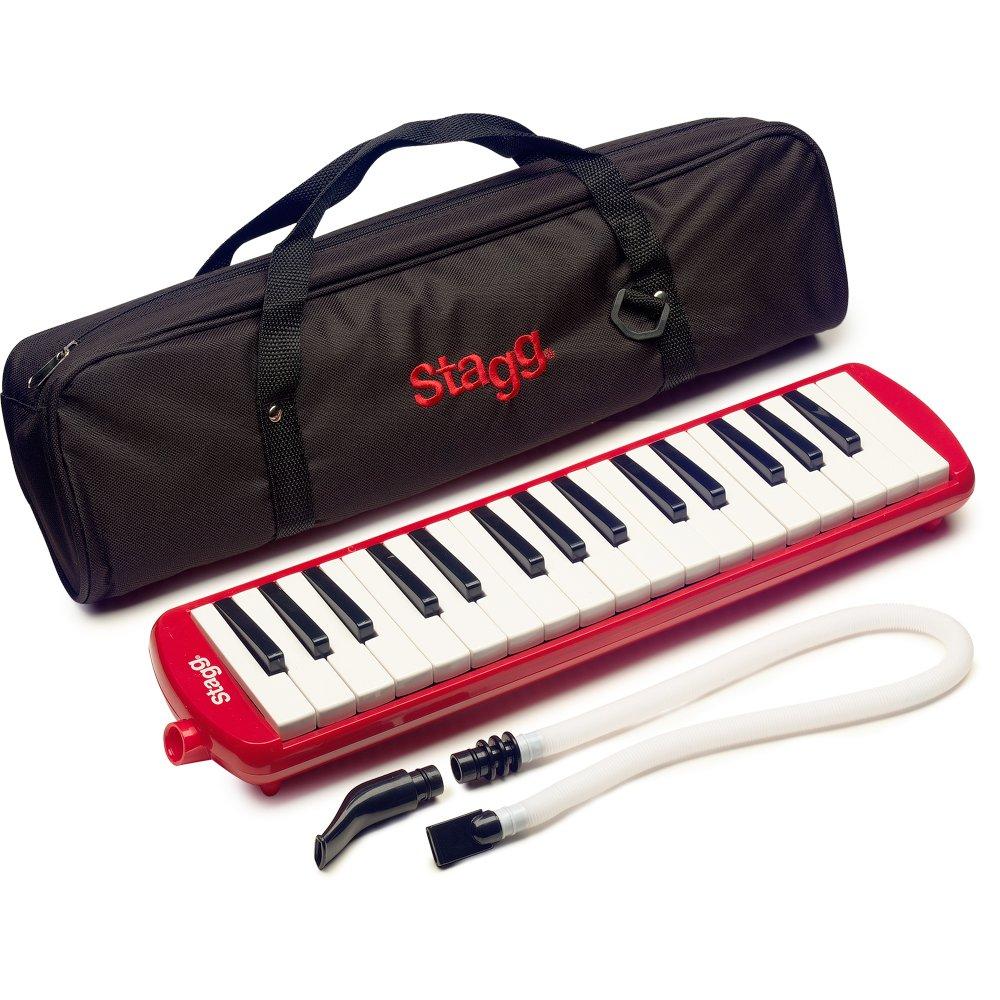 Stagg MELOSTA32RD 32 Note Melodica with Case - Red 32 Notes