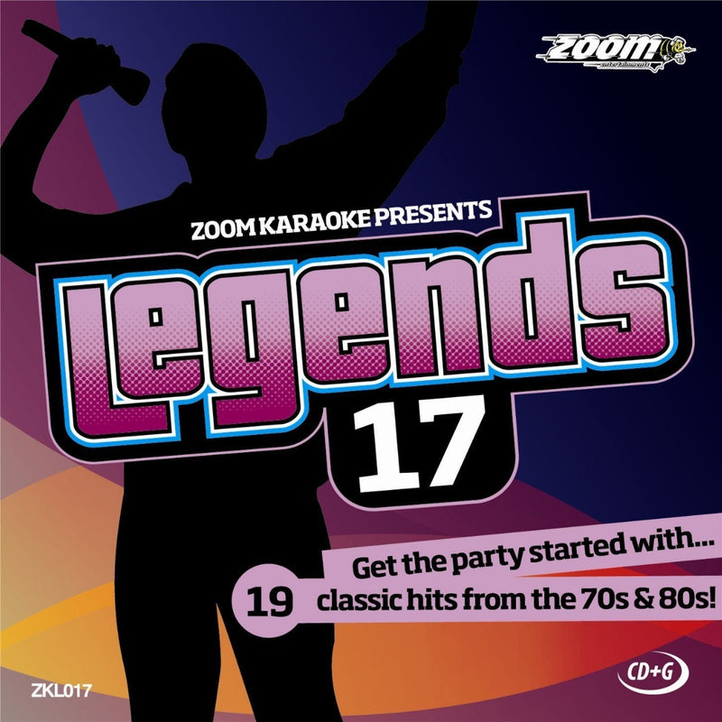 Zoom Karaoke CD+G - Legends Volume 17 - Supertramp/Electric Light Orchestra/10cc/Phil Collins [Card Wallet]