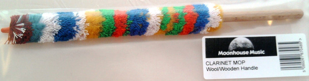 Clarinet Mop / Pad Saver - Wool with wooden handle