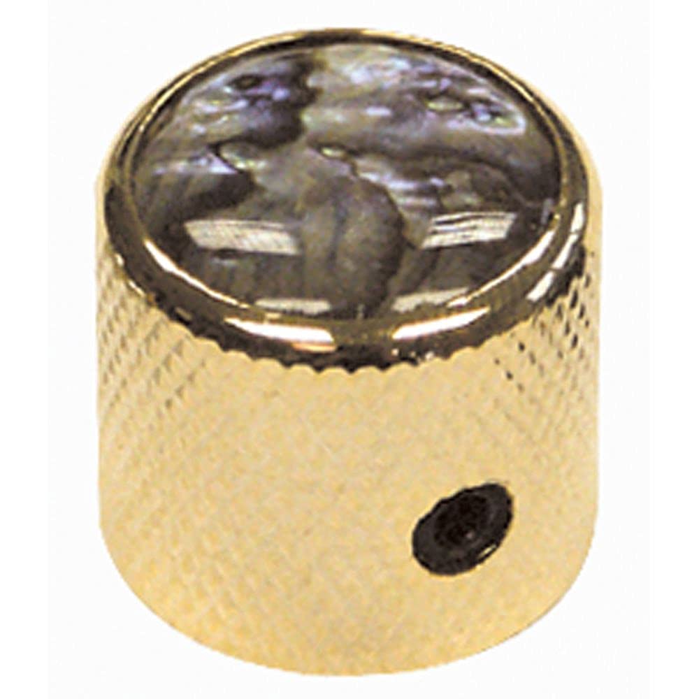GT DOME KNOBS- GOLD/ABALONE- PACK/2