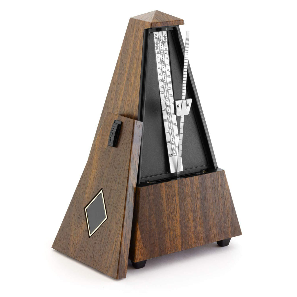 TIGER MUSIC Theodore MET21-WD Mechanical Metronome – Classic Wood Effect Pyramid Design Ideal for Keyboard, Piano Practice
