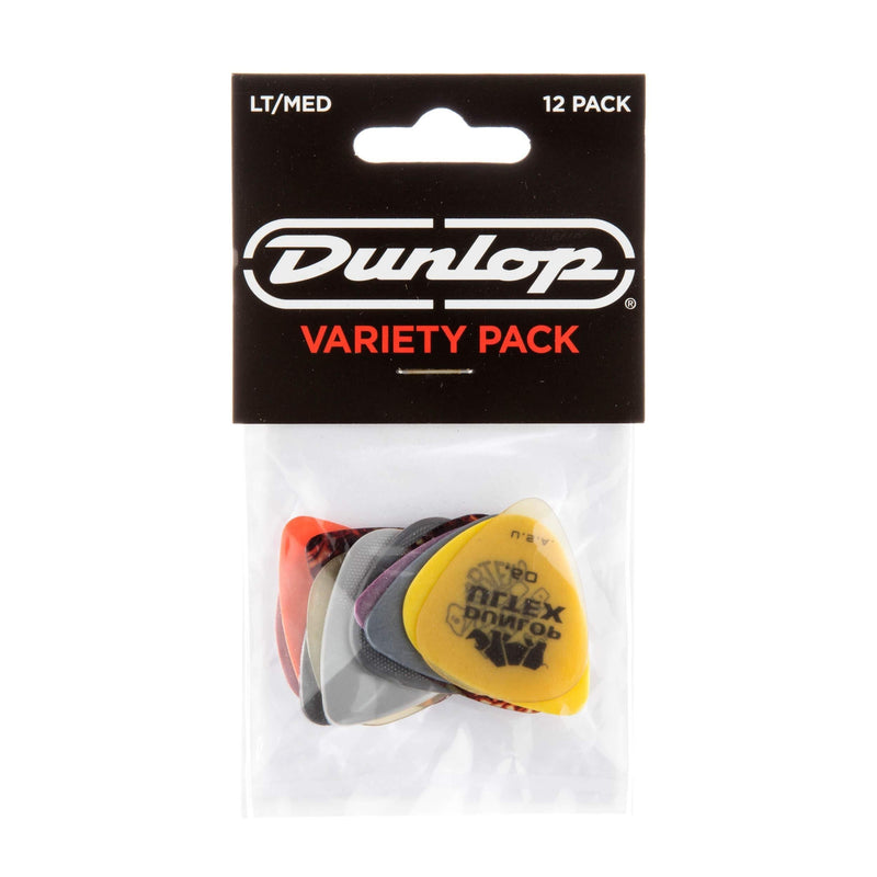 Dunlop PVP101 Pick Variety Pack, Assorted, Light/Medium, 12/Player's Pack