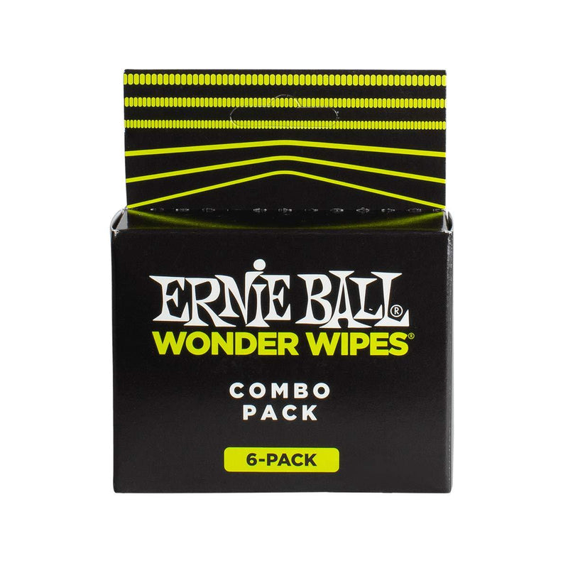 Ernie Ball P04279 Wonder Wipes Multi-pack, 6 Pack Combo Pack