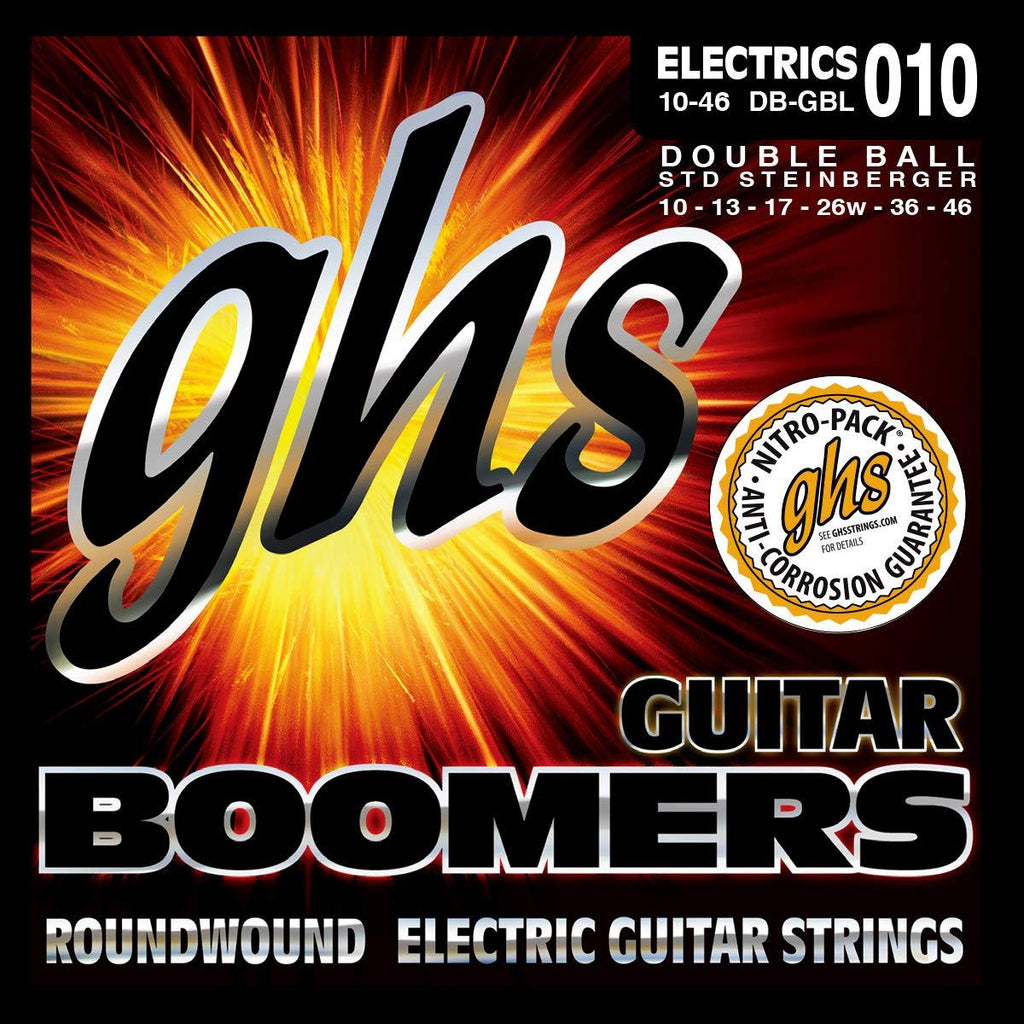 GHS DBGBL 10 - 46 Light Boomers Double Ball End Guitar String Set