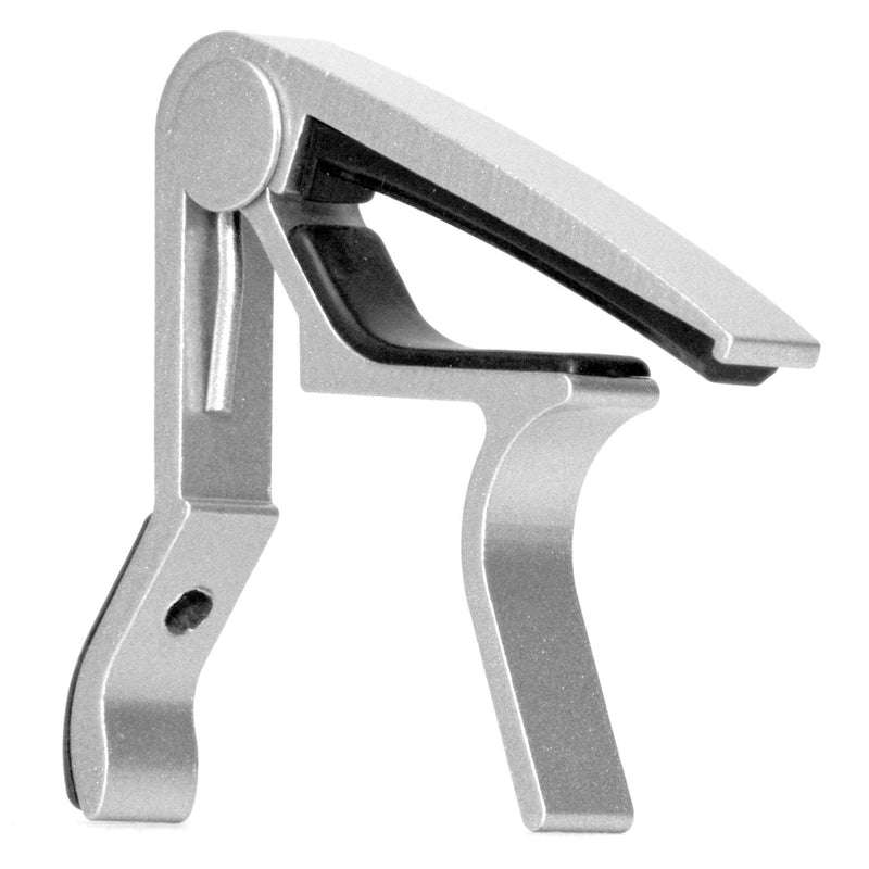 Elagon Capo ST Silver. Quick-release Trigger Action Guitar Capo for all Electric and Acoustic Guitar, Classical Guitar, Ukulele, Banjo, Mandolin, etc. The Reliable Workhorse Capo that Wont Fail You! 06-Silver