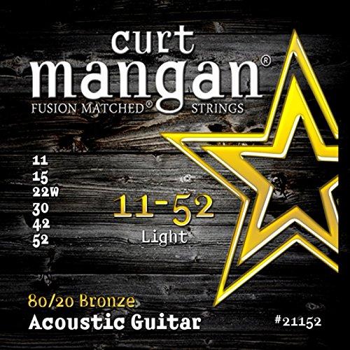 Curt Mangan 11-52 80/20 Bronze Light Set Acoustic Guitar Strings