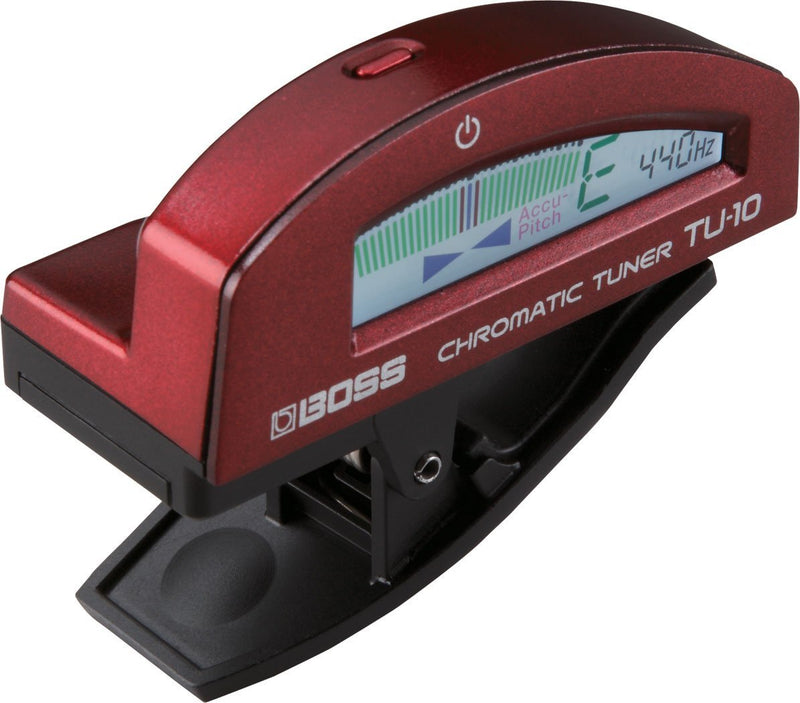 BOSS Tu-10 Clip-On Chromatic Tuner - Red TU-10-RD