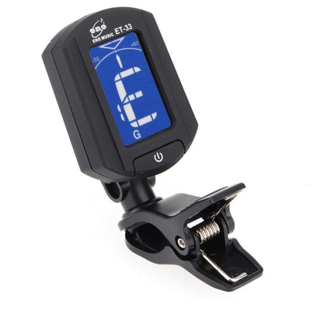 ENO ET-33 Chromatic Clip-on Tuner for Guitar/Bass/Ukulele and Violin