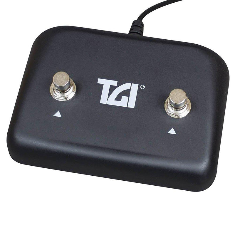TGI TGFS2 Dual Latching Footswitch, Black