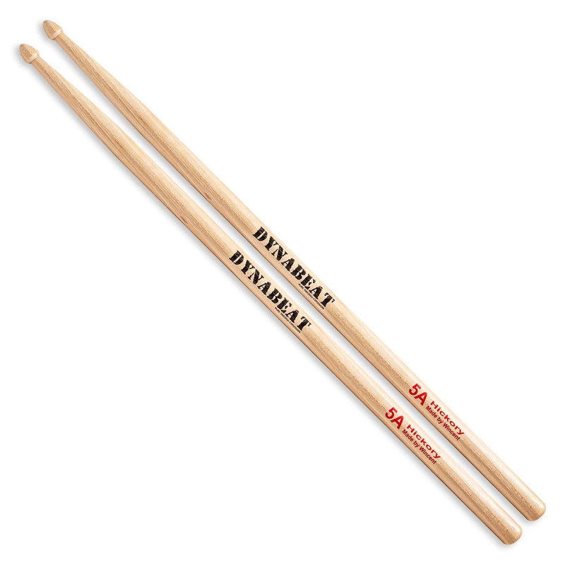 Wincent - W-DB5A Dynabeat budget Hickory Drumsticks (pair) 5A - Hickory (Dynabeat) Budget Series
