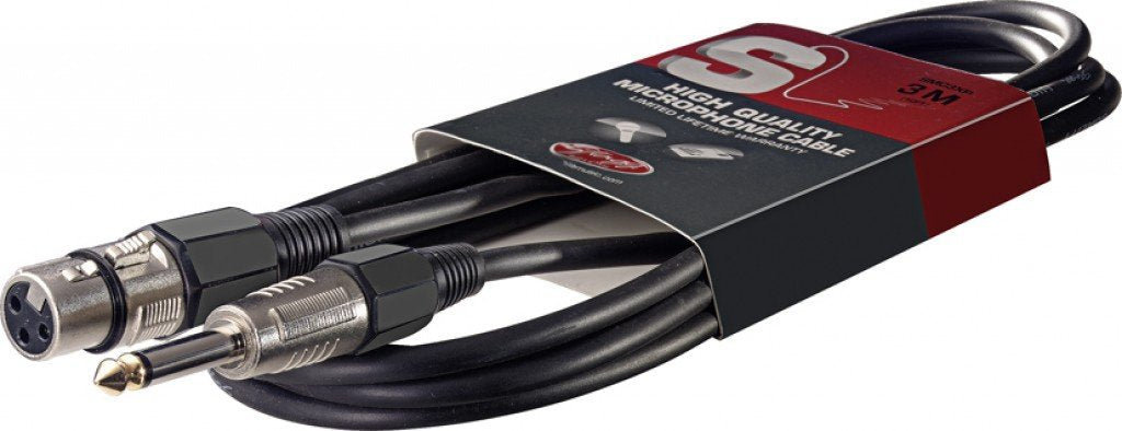 Stagg 10ft. Standard Mic Cable - XLR / Phone Plug