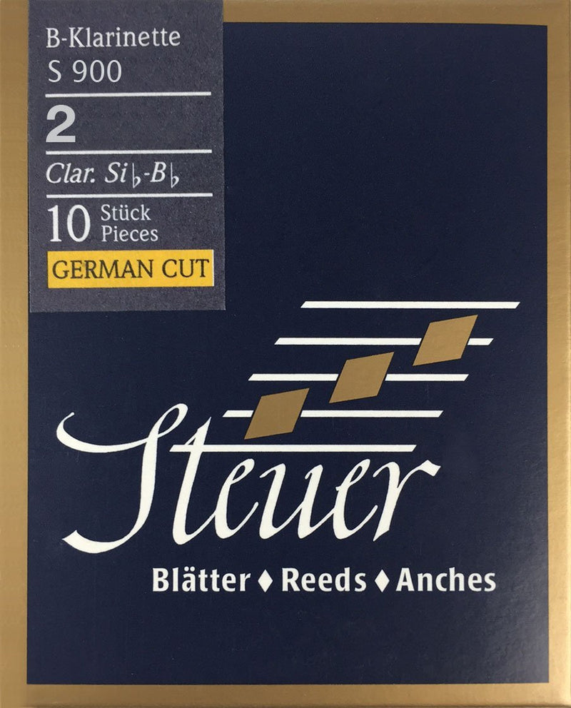 Steuer Reeds BB-Clarinet Blue Line S900, German Cut, 10 pcs, Size 2