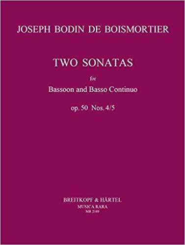 Sonatas in D minor and C minor, op.50/4-5 - bassoon and basso continuo - (MR 2169)
