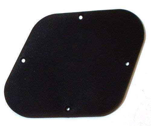 Guitar control cavity cover/back plate in black including screws