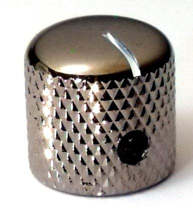 Quality steel guitar knob Black nickel chrome screw fixing tone or volume knobs