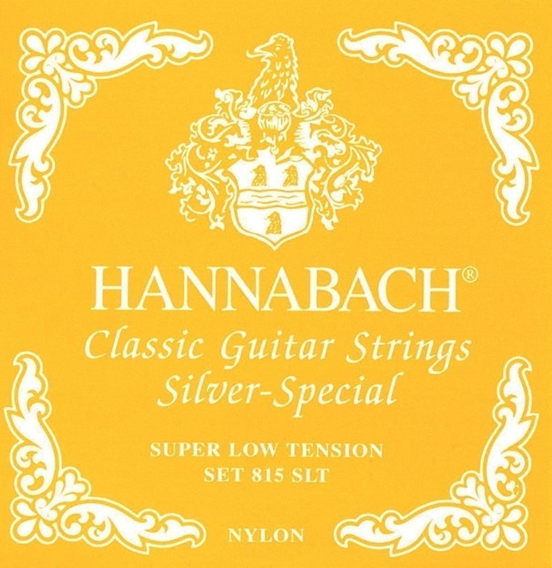 Hannabach 652509 Series 815 Super Low Tension Silver Special Treble Strings for Classic Guitar, Set of 3