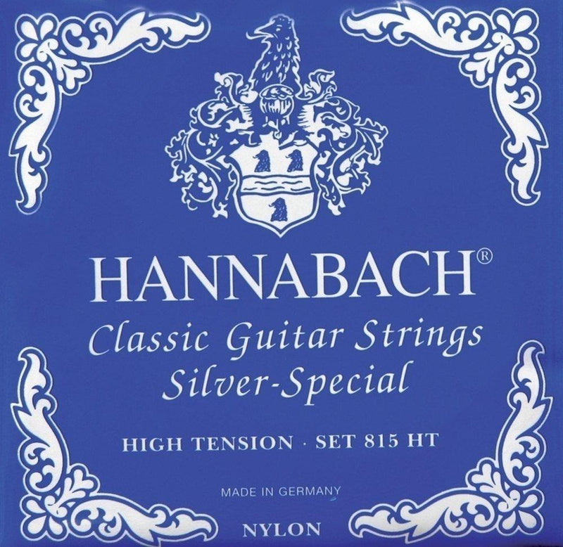 Hannabach 652538 Series 815 High Tension Silver Special Bass Strings for Classic Guitar, Set of 3