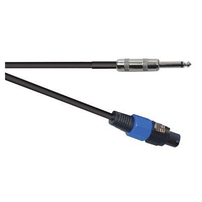 Soundlab 3 M 2 Pole To 6.35 Mm Mono Jack Plug Speaker Lead Black