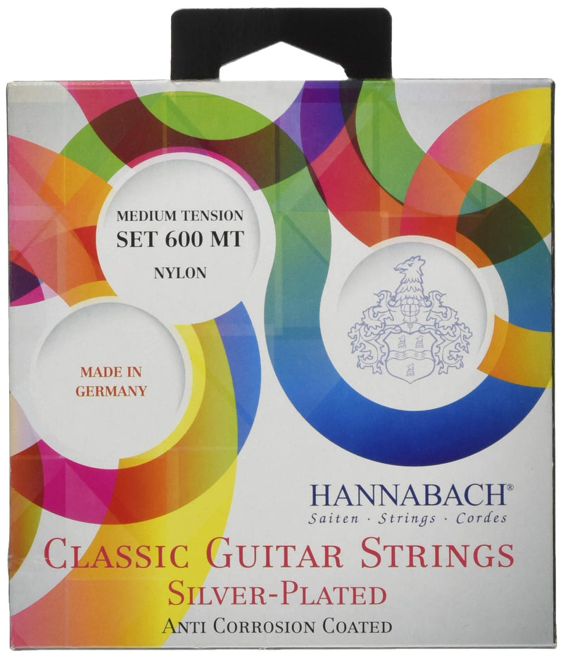 Hannabach 652257 Strings for Classic Guitar Series 600 Medium Tension silver plated – Set 600MT
